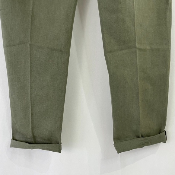 New Sam Edelman Cargo Ankle Pants Utility Crop Pant Moss Green Size 32 - Picture 9 of 16